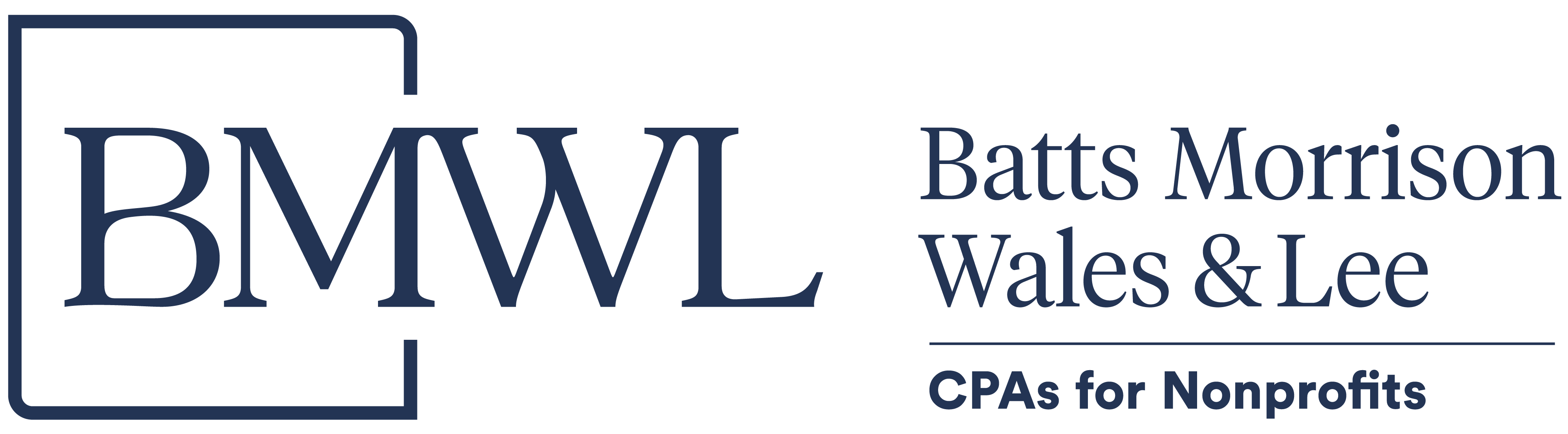 Batts Morrison Wales & Lee, CPAs for Nonprofits Logo